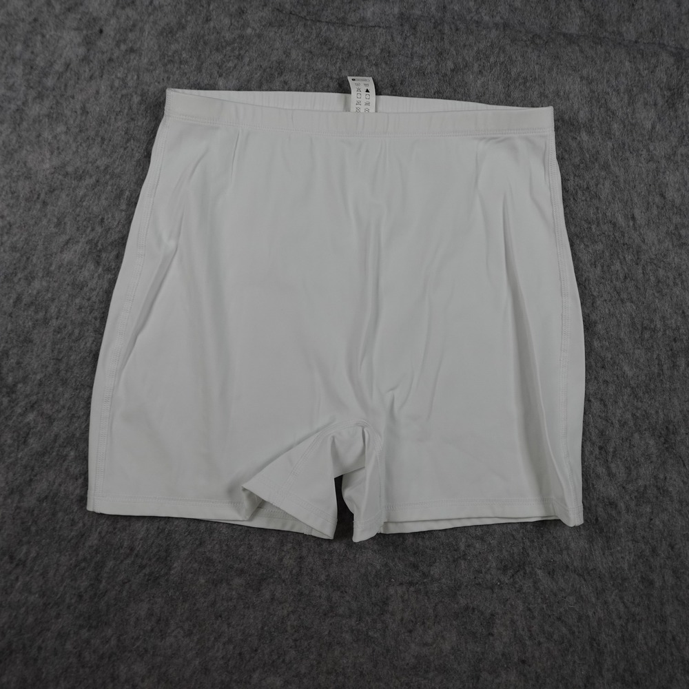 Halara Short Women Small White Athletic Activewear Spandex Stretch Solid Biker